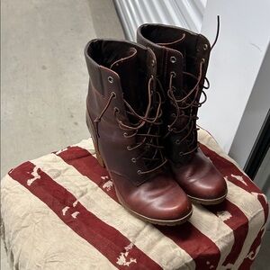 Timberland Dark Brown Lace-Up Boots